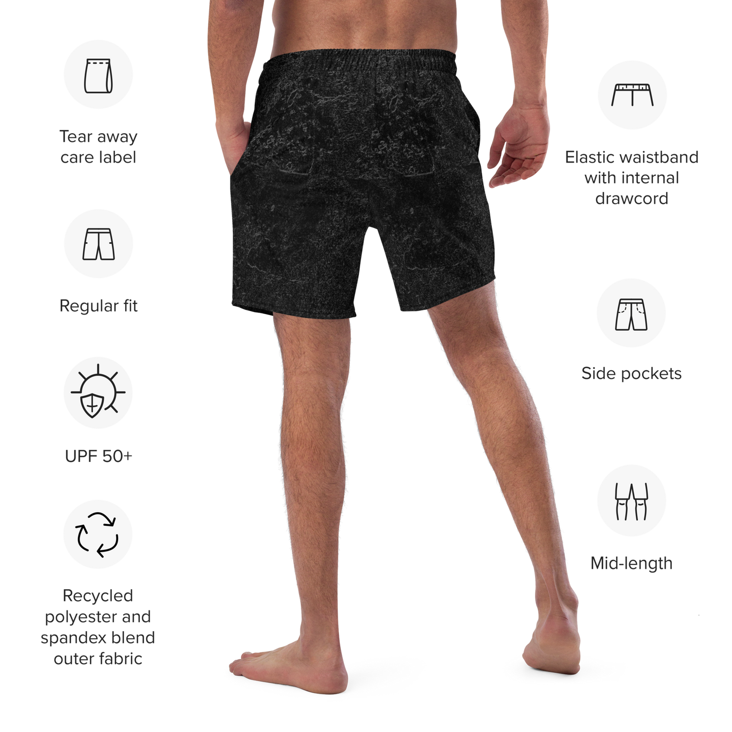 Graphite Glide Swim Trunks