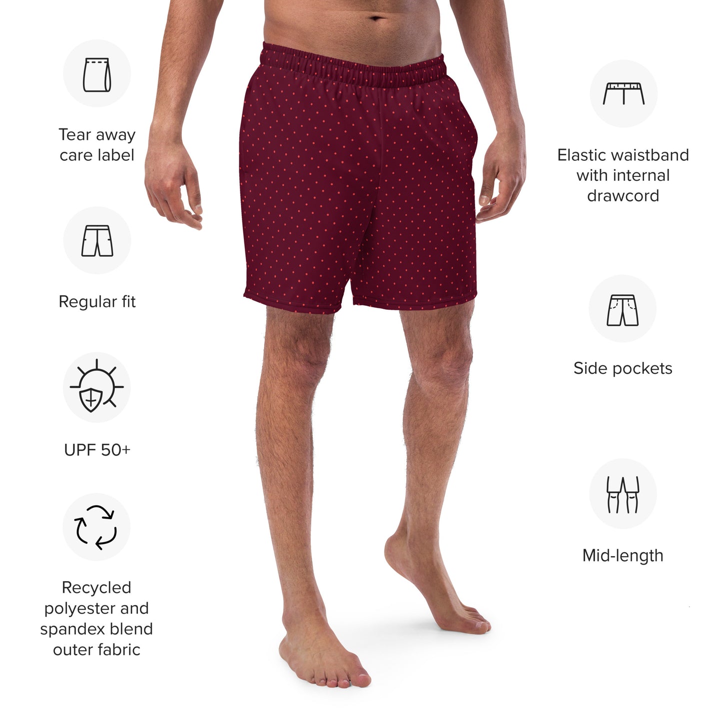 Dot Matrix Swim Trunks