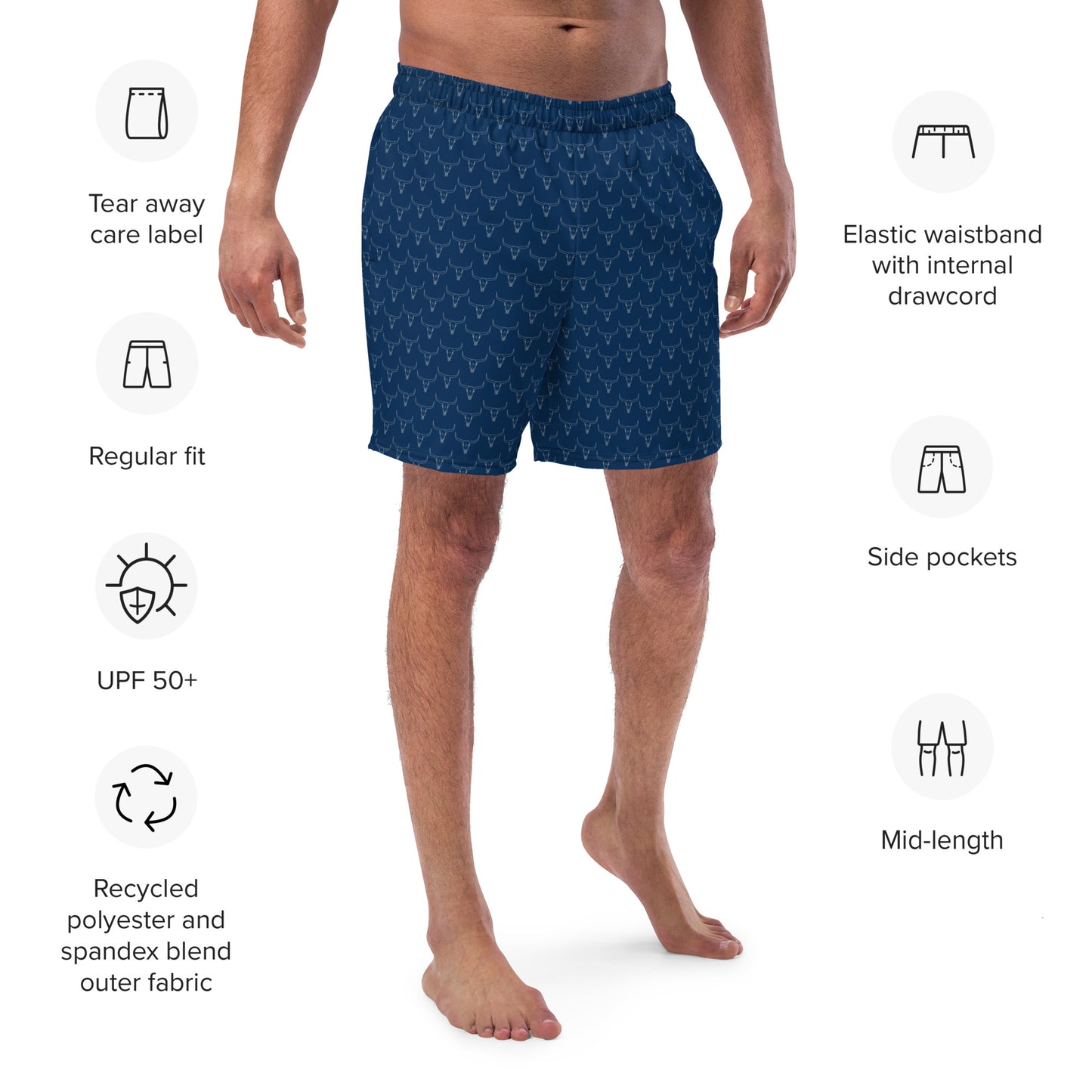 Pure Grit Swim Trunks