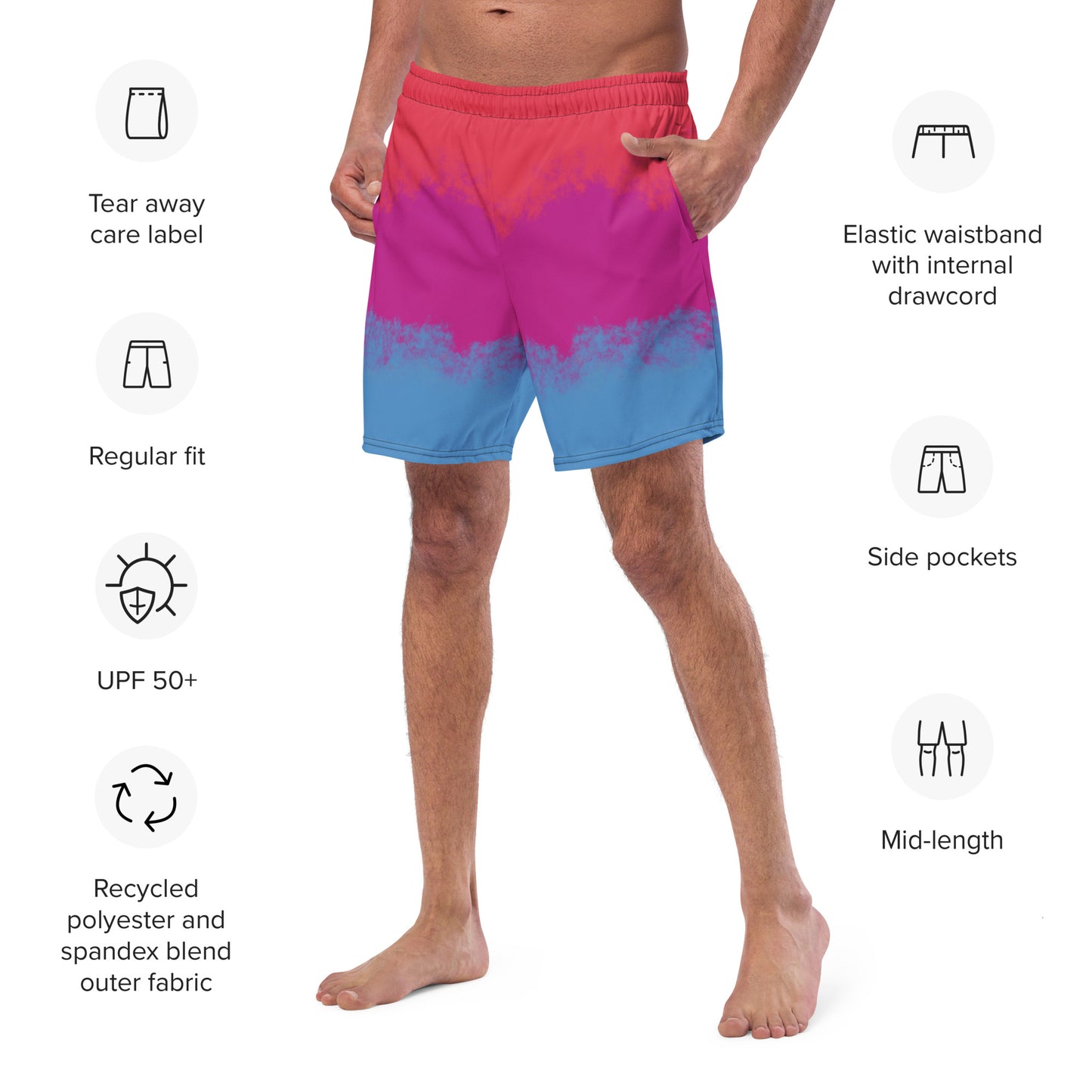 Carried Away Swim Trunks