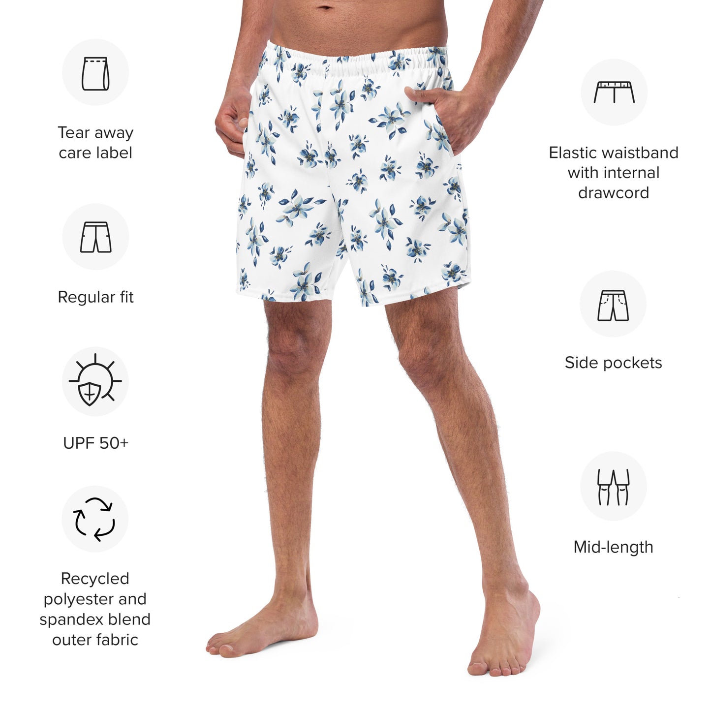 Azure Cove Swim Trunks