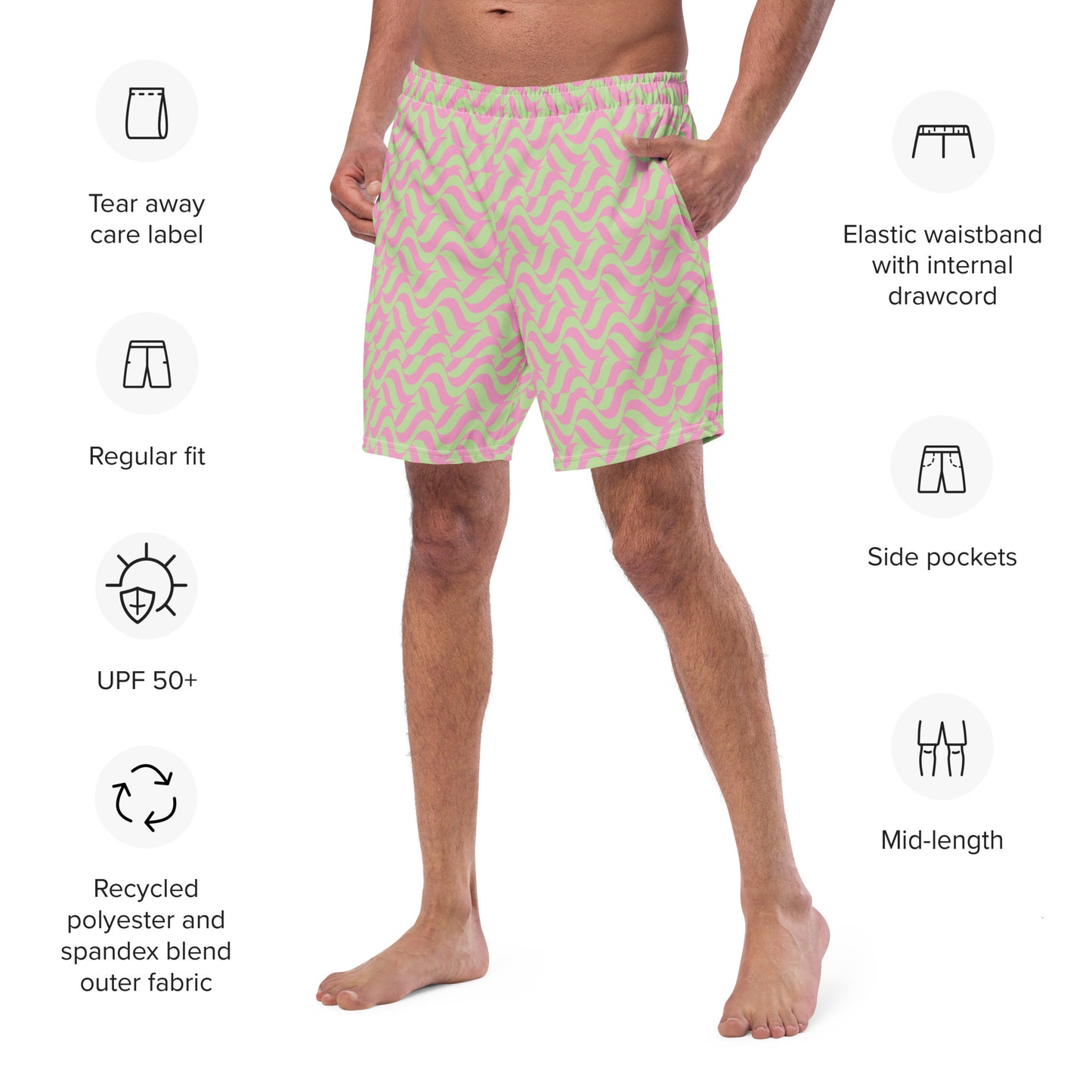 Making Waves Swim Trunks