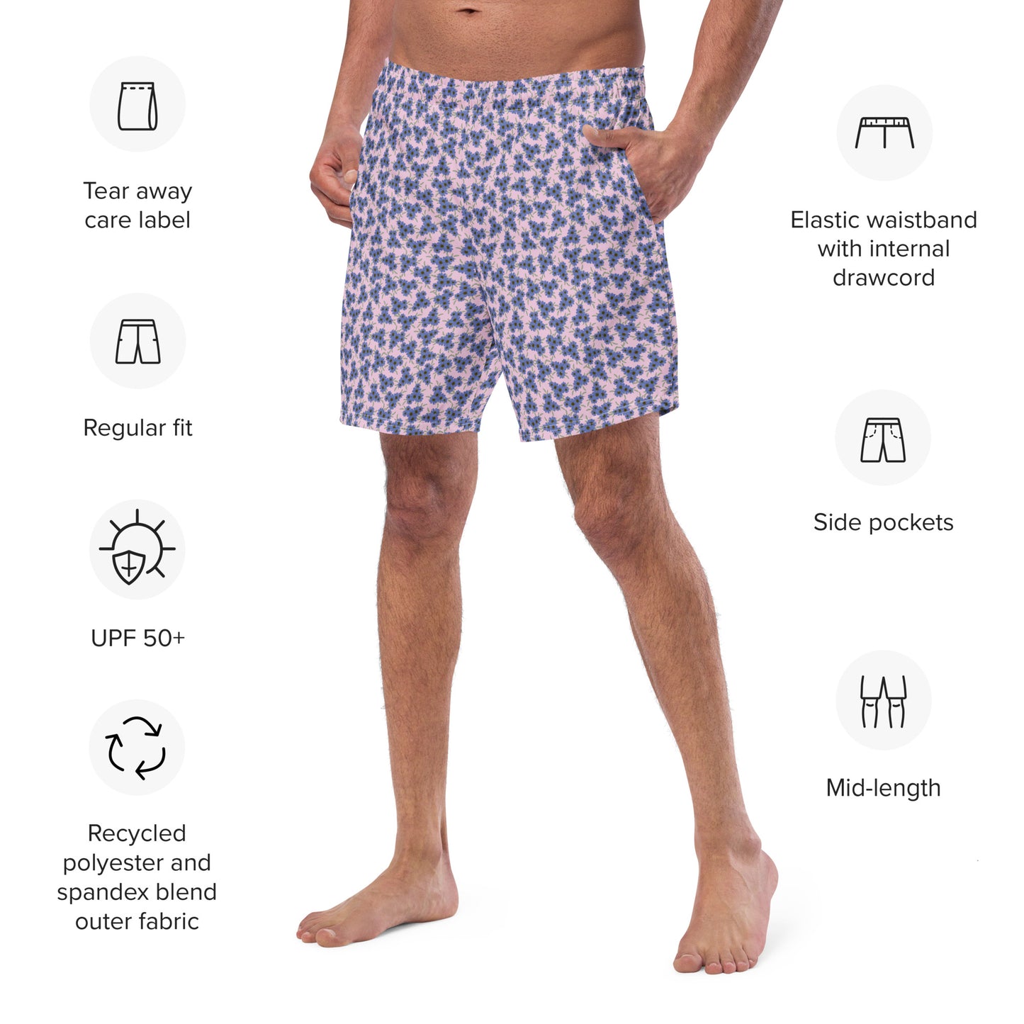 Pink Slip Swim Trunks