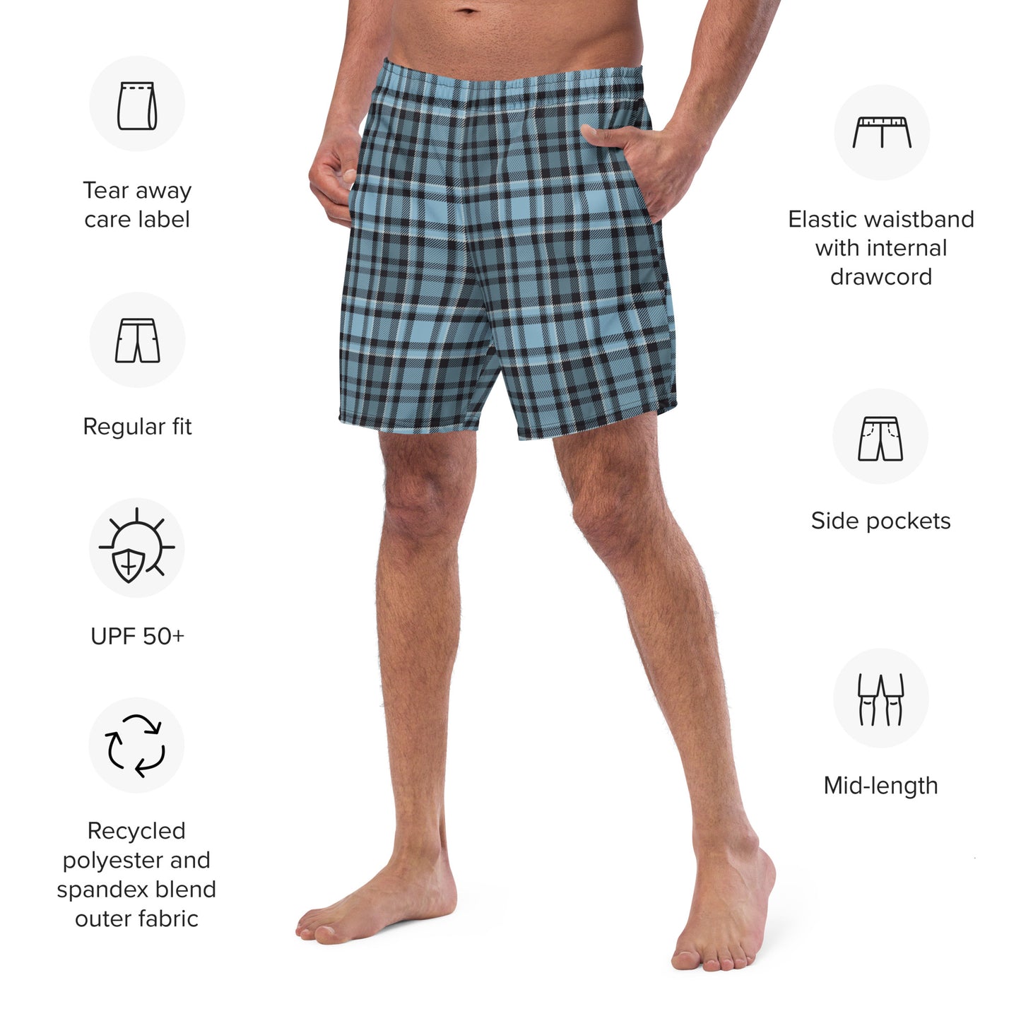 Flannel In Perpetuity Swim Trunks