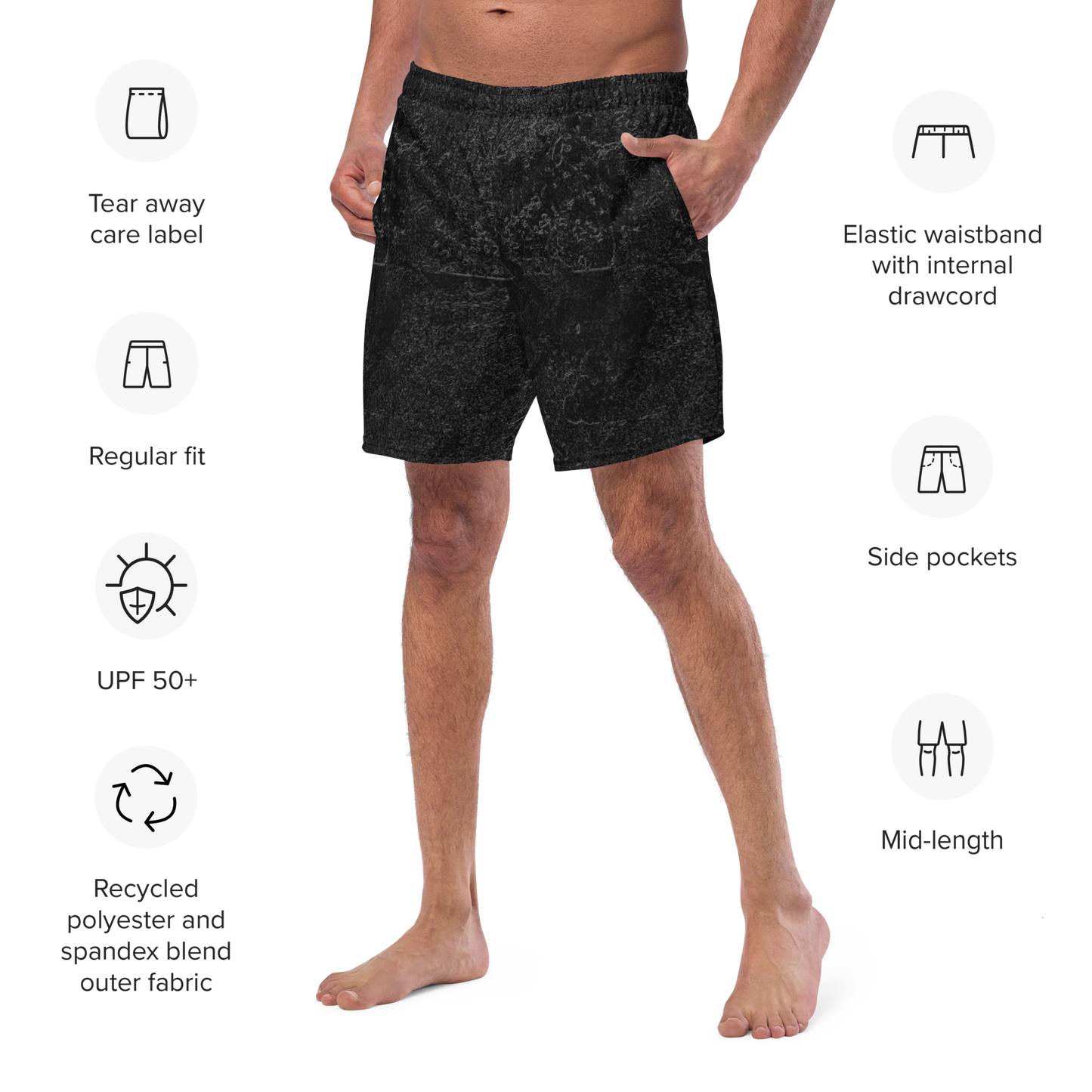 Graphite Glide Swim Trunks