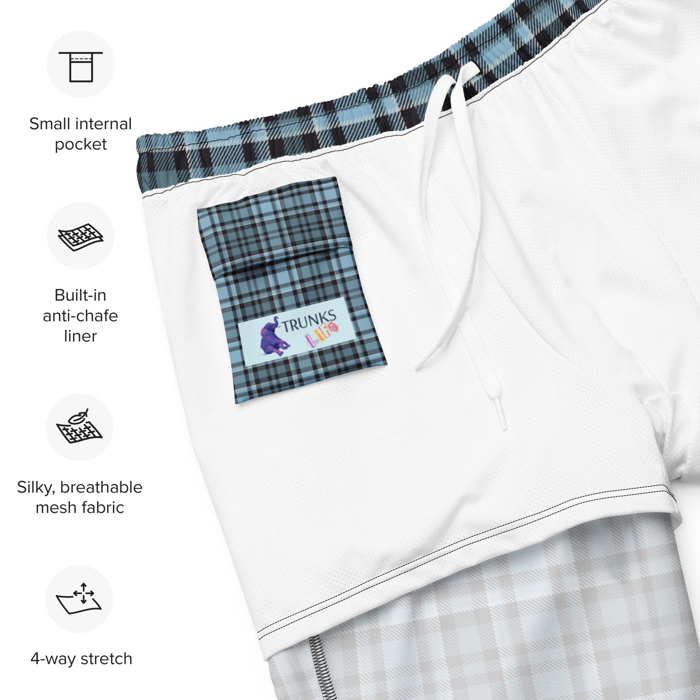 Flannel In Perpetuity Swim Trunks