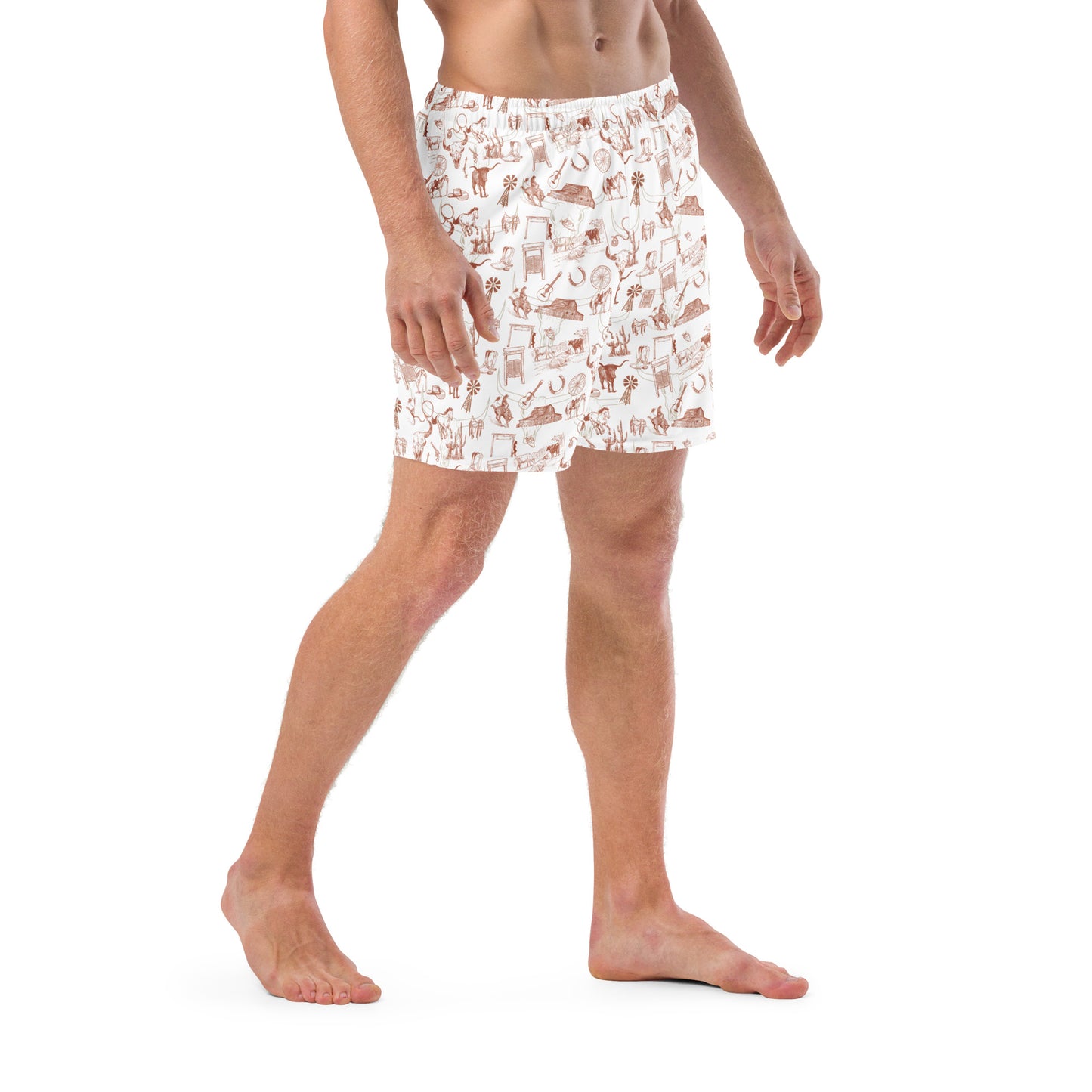 Western Wear Swim Trunks